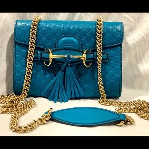 ***SOLD**Gucci mini Emily shoulder bag Deep cobalt